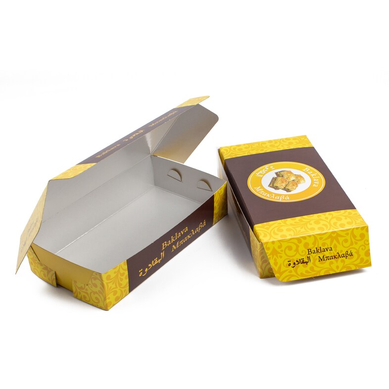 Baklava Box bedrucken mit Logo