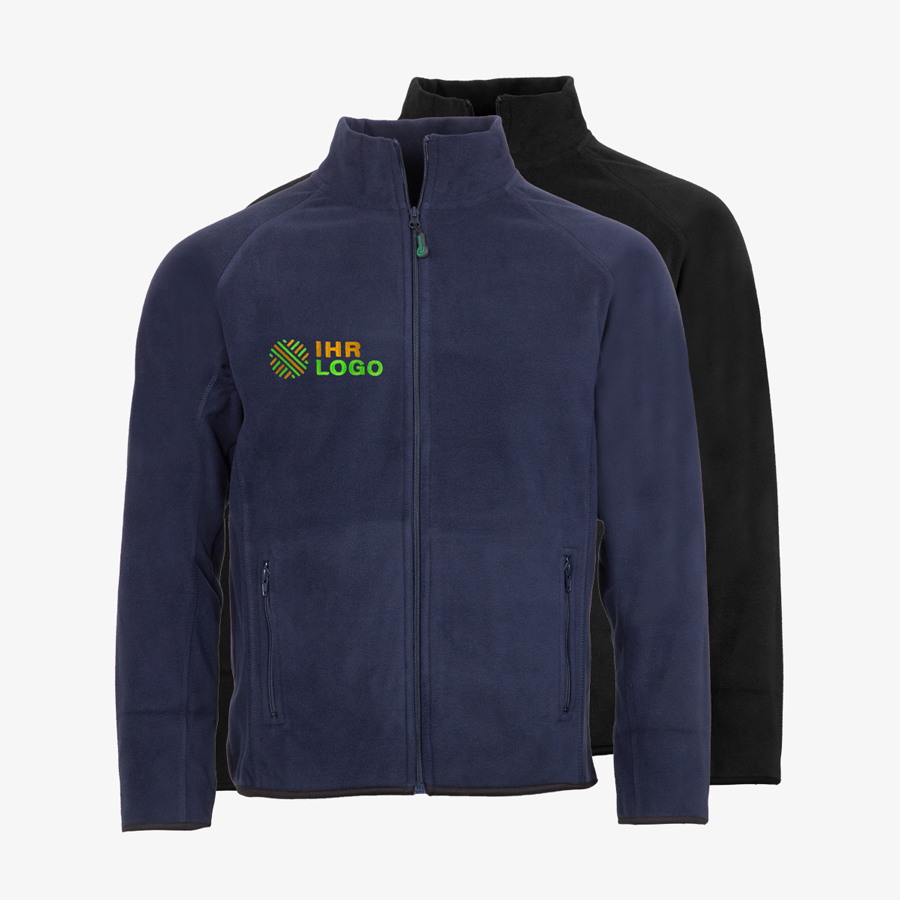 Fleecejacke mit individueller Stickerei