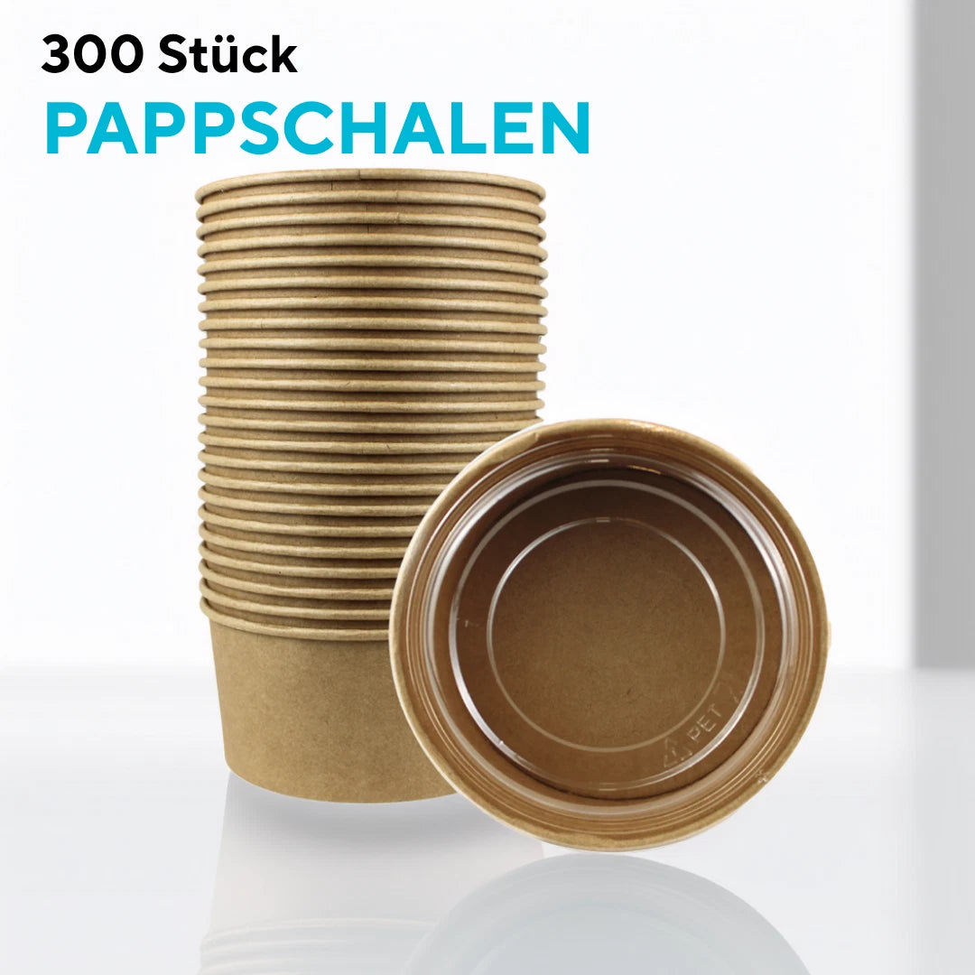 Salatschale Kraft 1300 ml, Ø185 mm, braun (300 Stück)